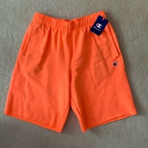 Champion Powerblend Shorts | Size Large | Color Orange | NWT